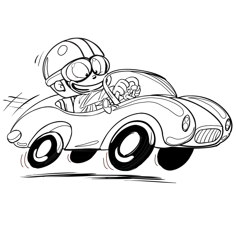 21 Dessins De Coloriage Voiture De Course à Imprimer