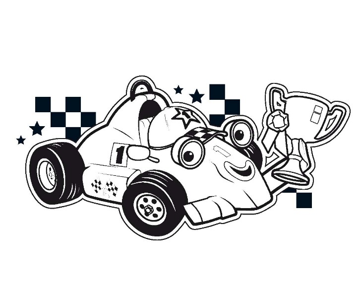 coloriage voiture de course f1