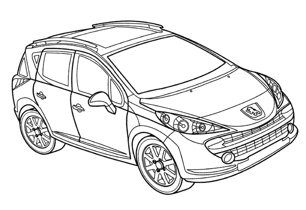 coloriage voiture tuning