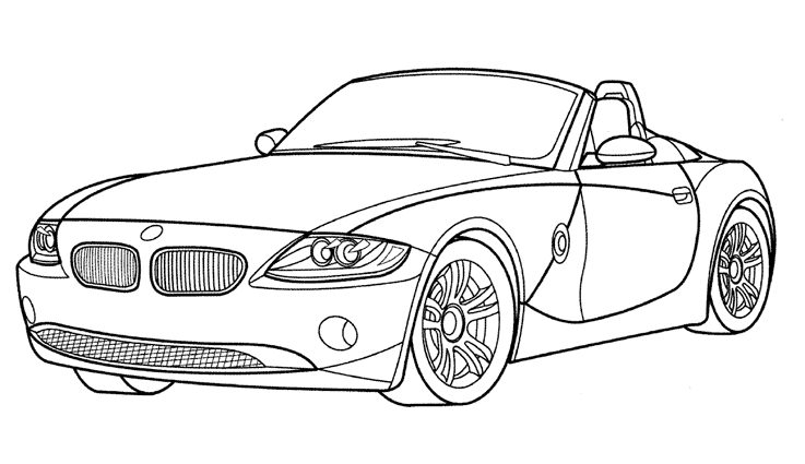 vrac dessin  colorier voiture course