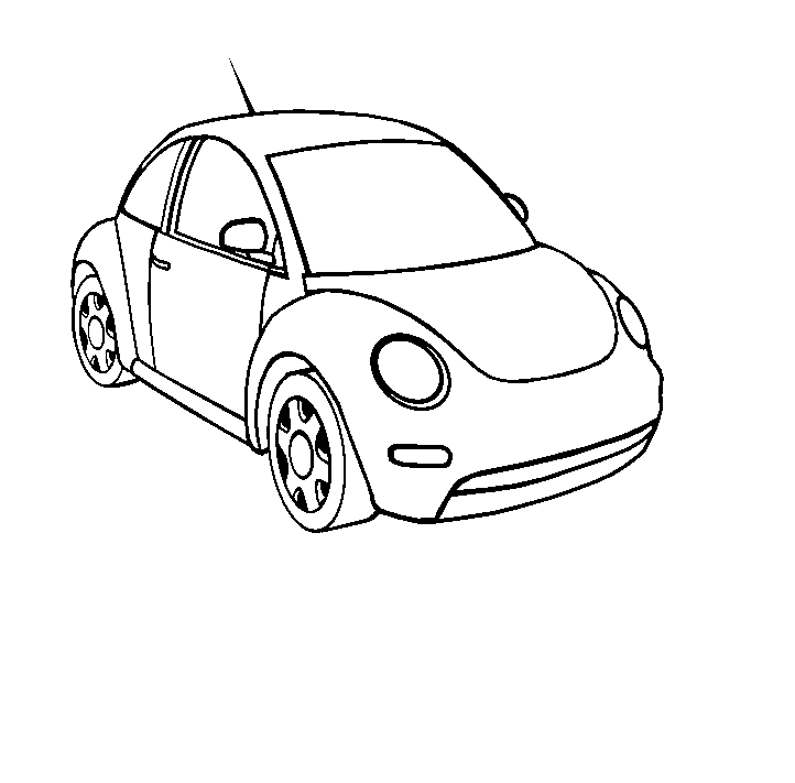 dessin à colorier de voiture de noel