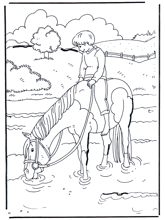 20 dessins de coloriage Voltige Cheval à imprimer