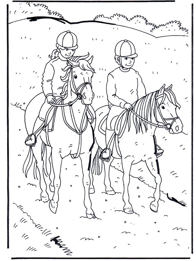20 dessins de coloriage Voltige Cheval à imprimer