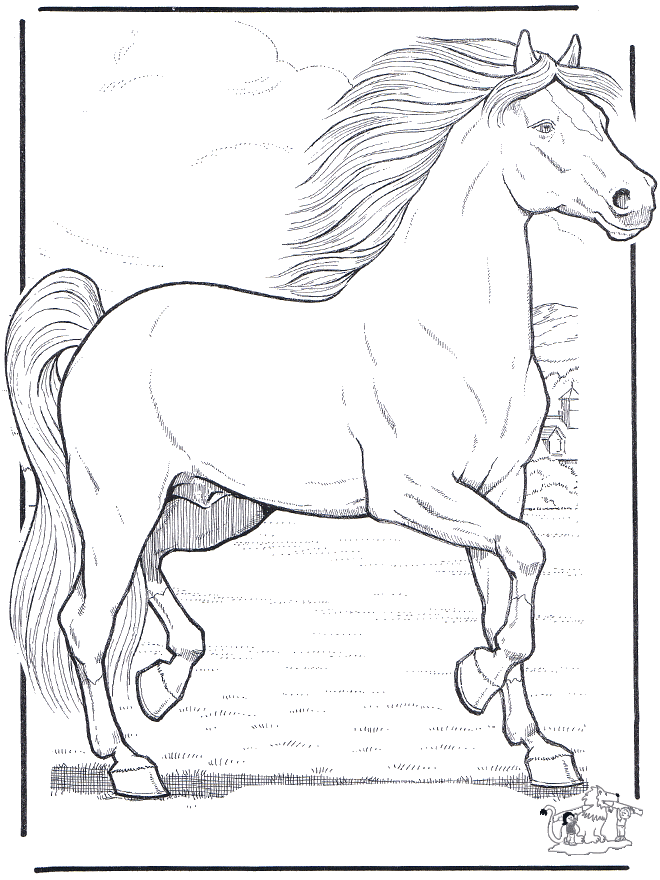 20 dessins de coloriage Voltige Cheval à imprimer