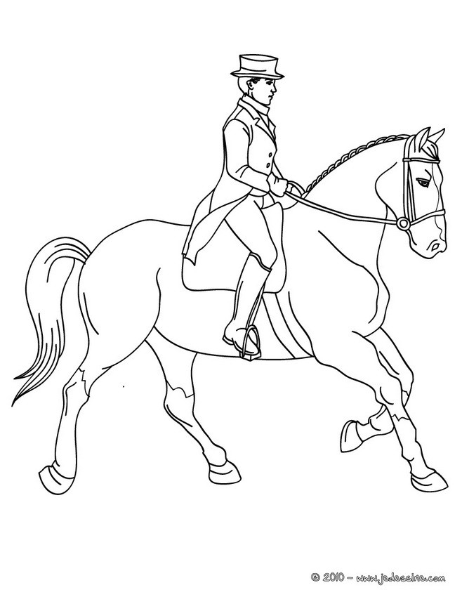 coloriage voltige cheval