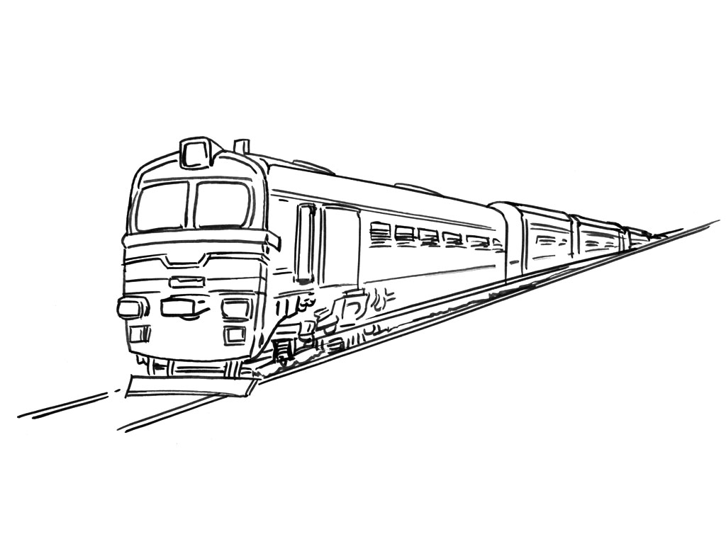 coloriage wagon de train