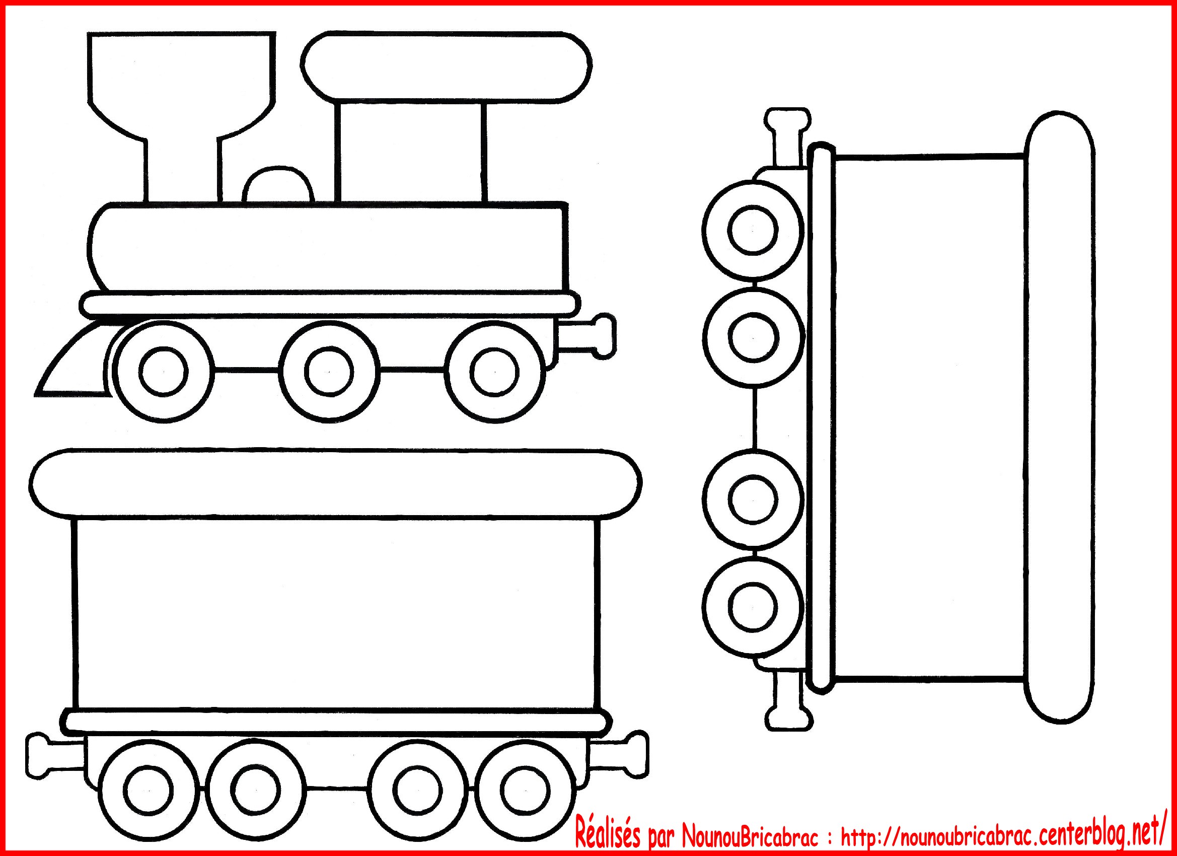 coloriage wagon imprimer