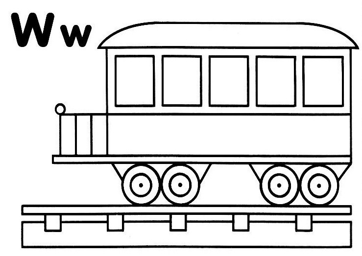 Coloriage Locomotive Et Wagons  OHBQ.info