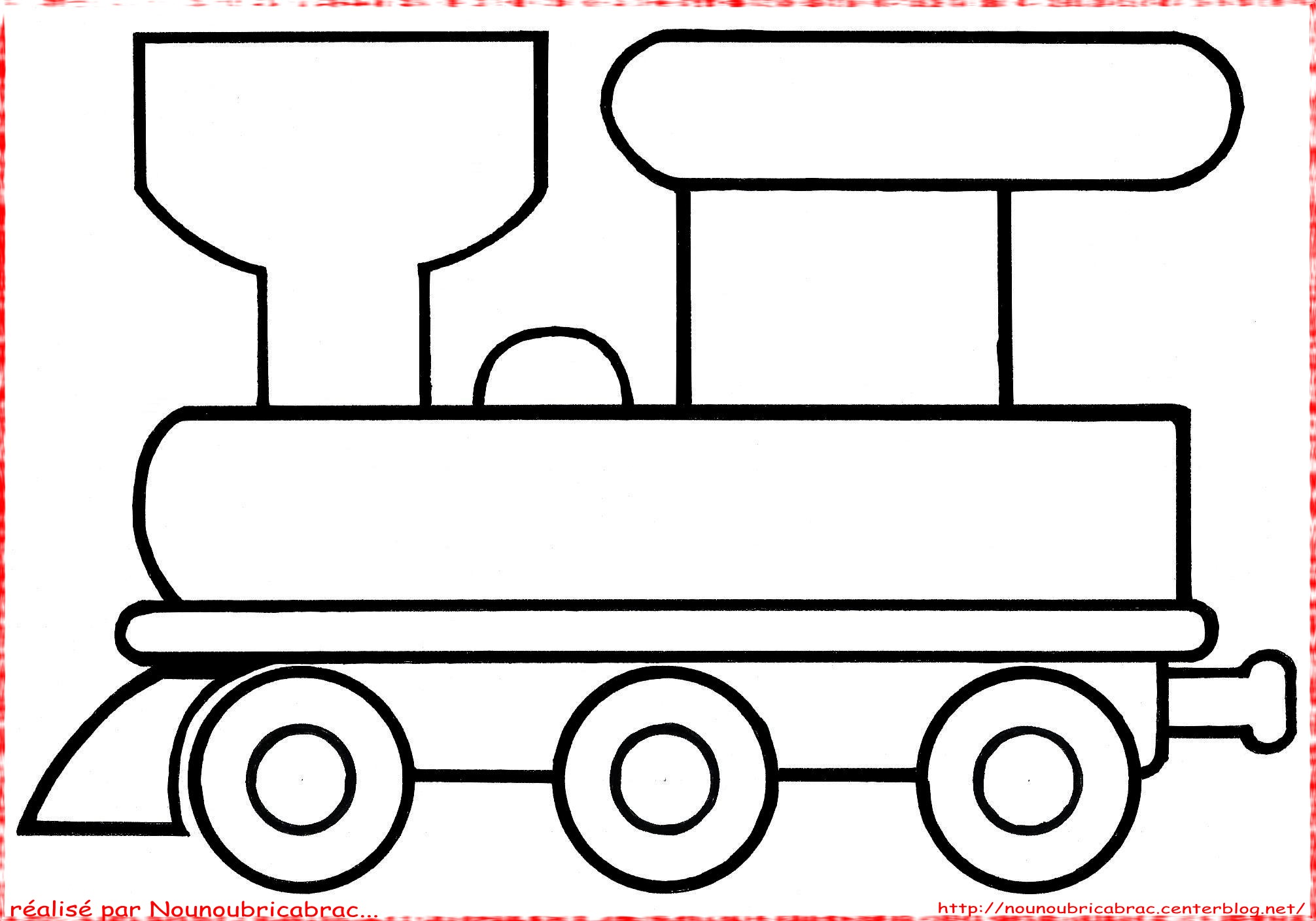 coloriage lo otive et wagons