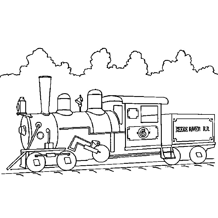 coloriage à dessiner wagon gratuit