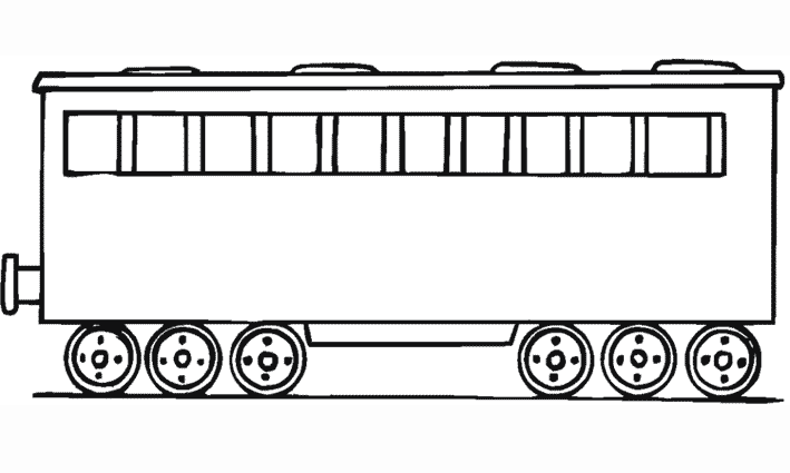 coloriage train avec wagon