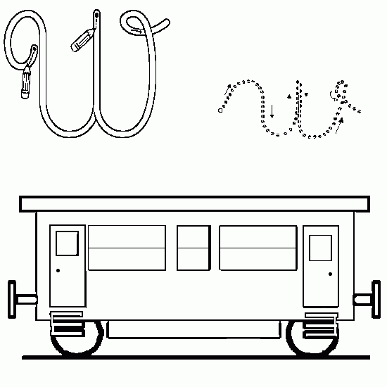 coloriage wagon  imprimer