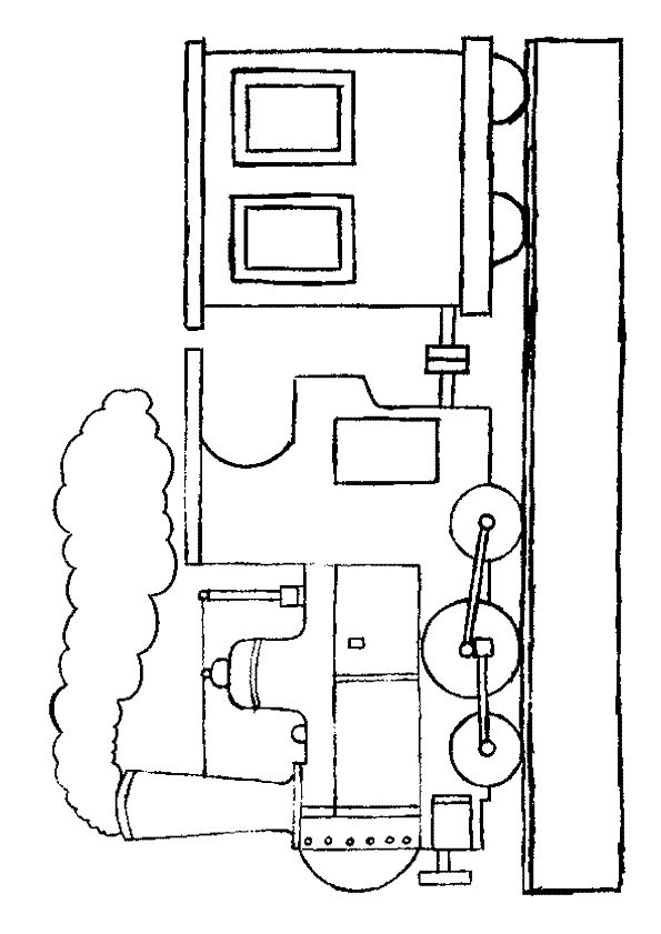 coloriage train avec wagon