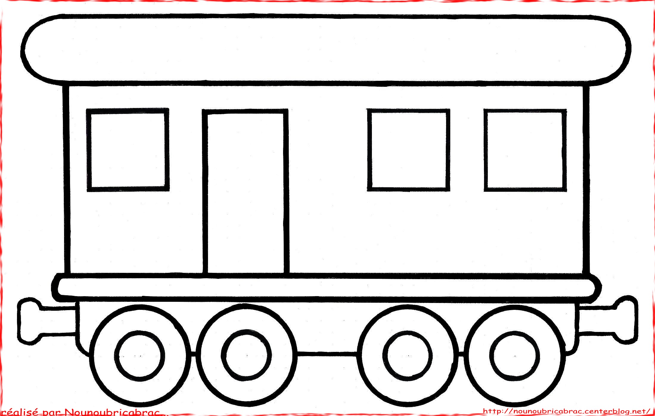 coloriage de wagon a imprimer