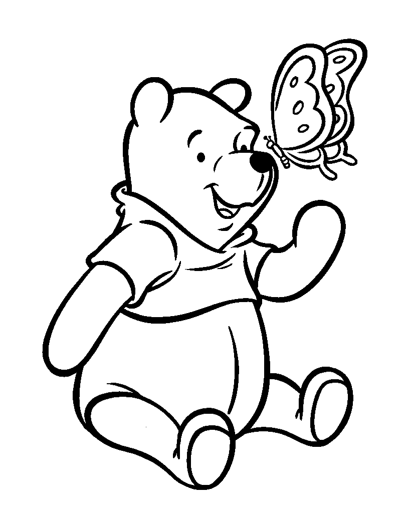 coloriage winnie lourson a imprimer gratuit