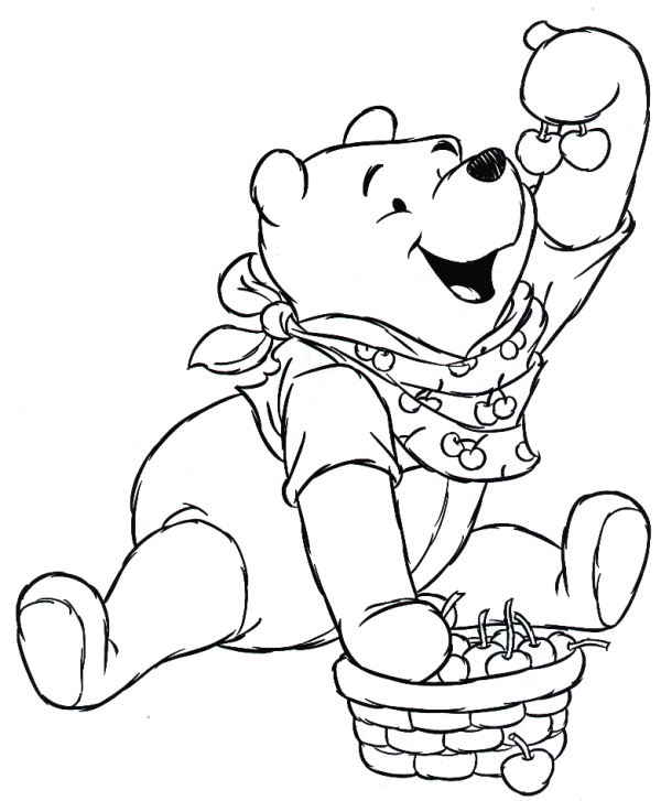 coloriage winnie lourson bebe