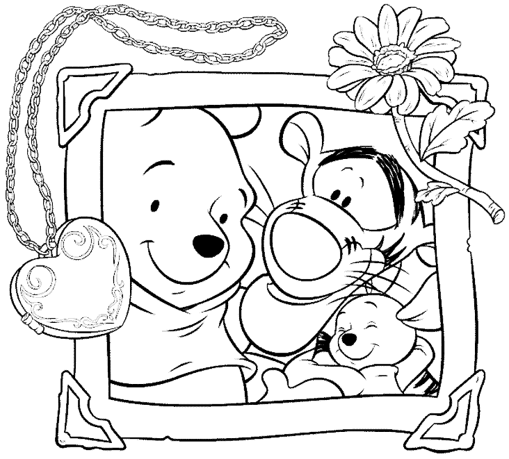 coloriage winnie lourson noel