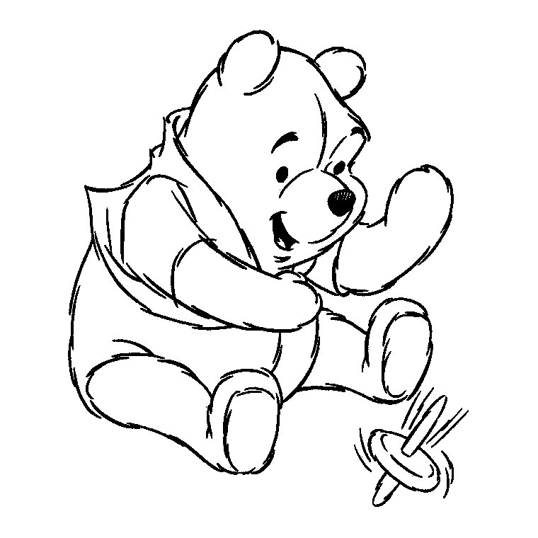 coloriage winnie l ourson noel