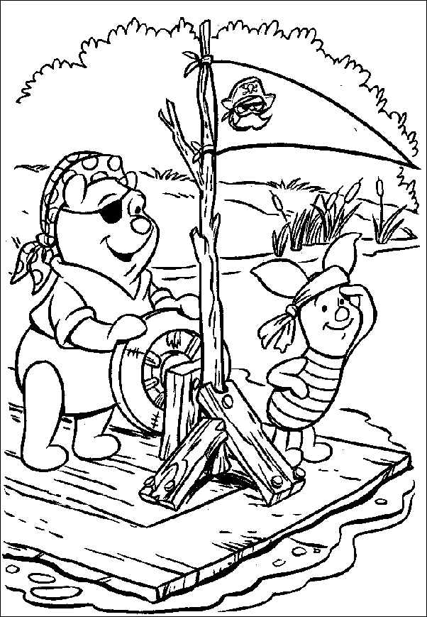 coloriage a dessiner de winnie l ourson et ses amis a imprimer