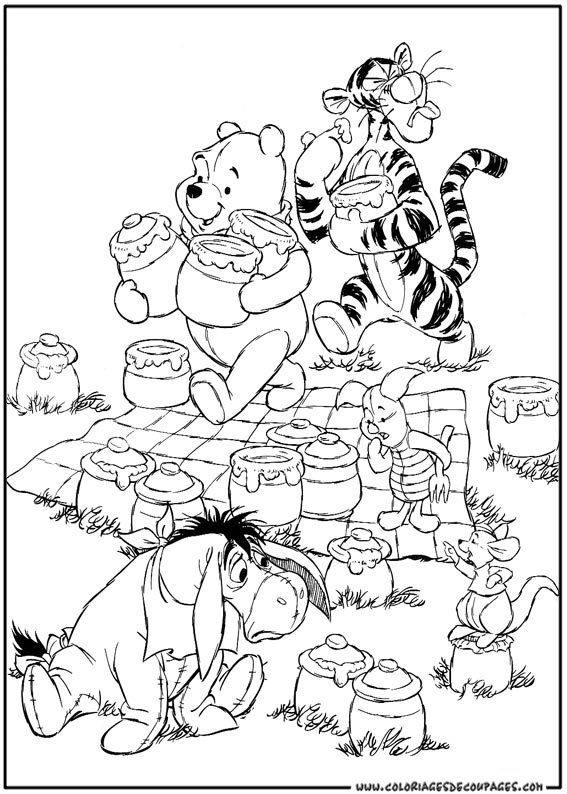 jeux de coloriage à dessiner winnie l'ourson gratuit