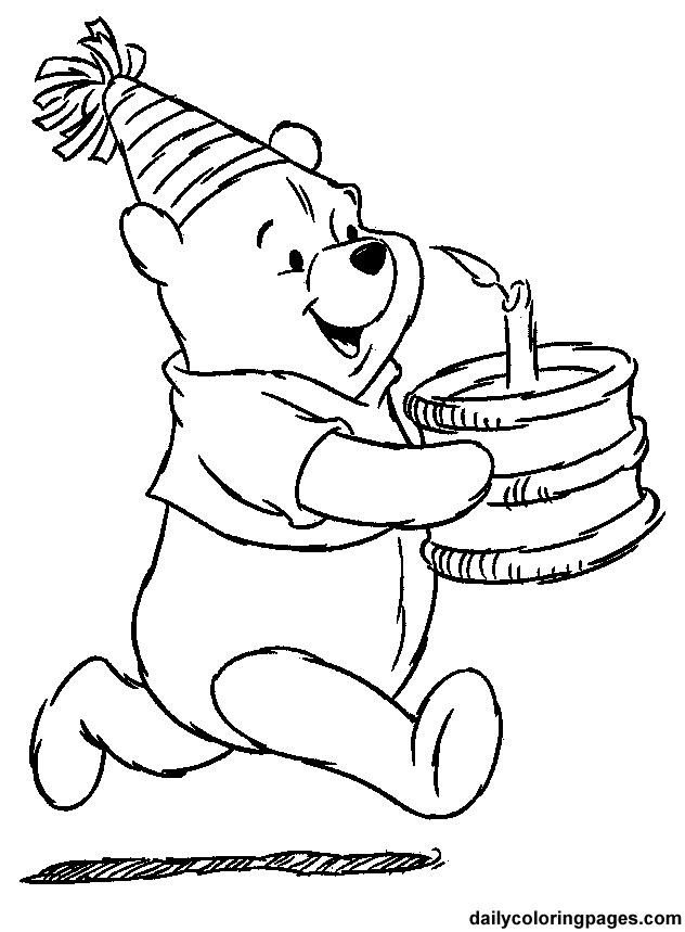 dessin à colorier winnie l'ourson en ligne