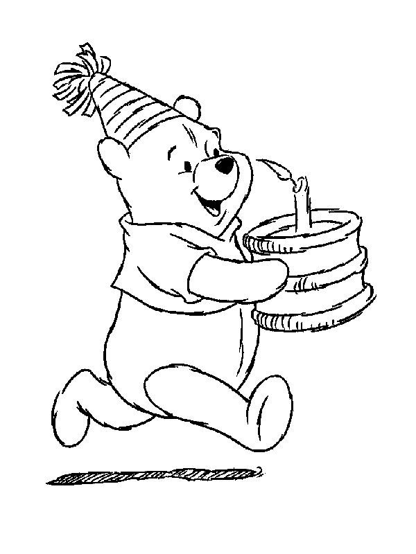 dessin à colorier winnie l'ourson gratuit
