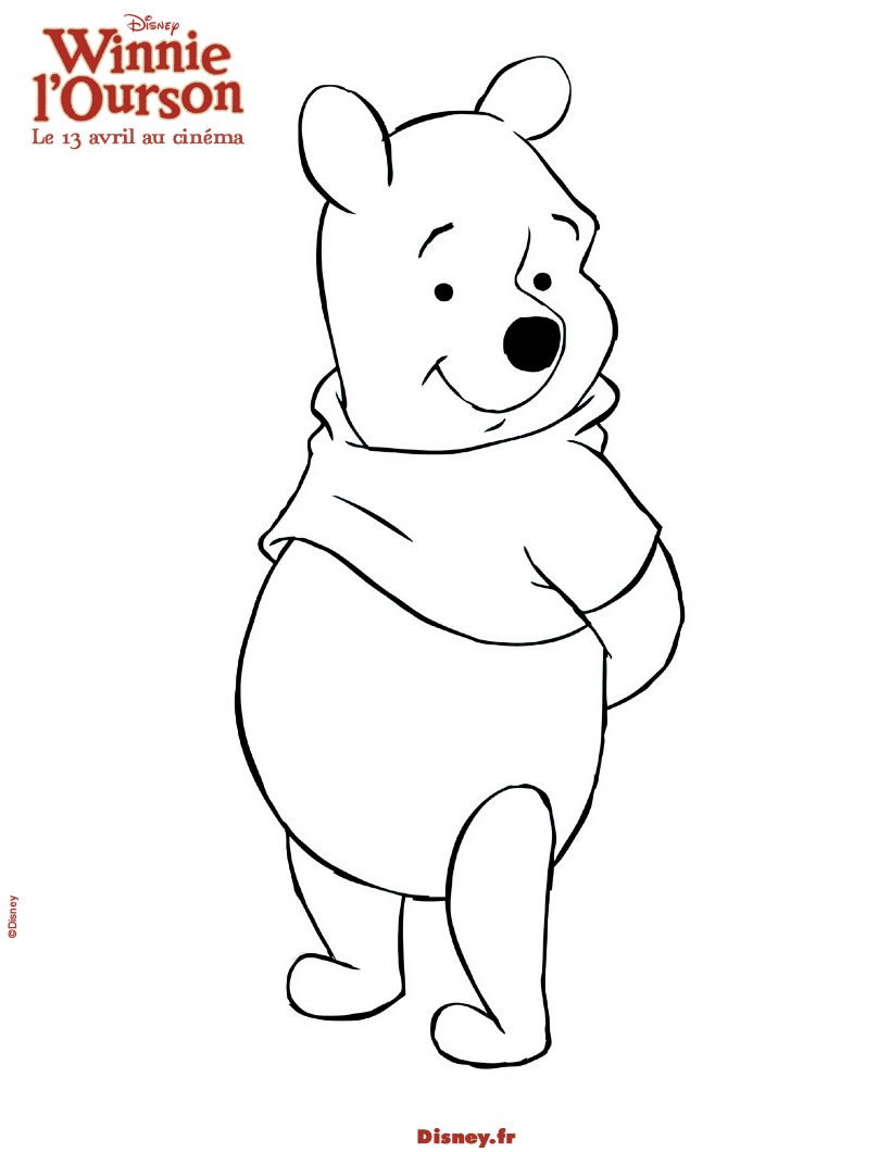 237 Dessins De Coloriage Winnie Lourson à Imprimer