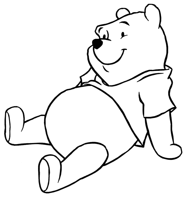 dessin winnie l'ourson à imprimer gratuit