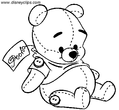 imprimer coloriage à dessiner winnie l'ourson