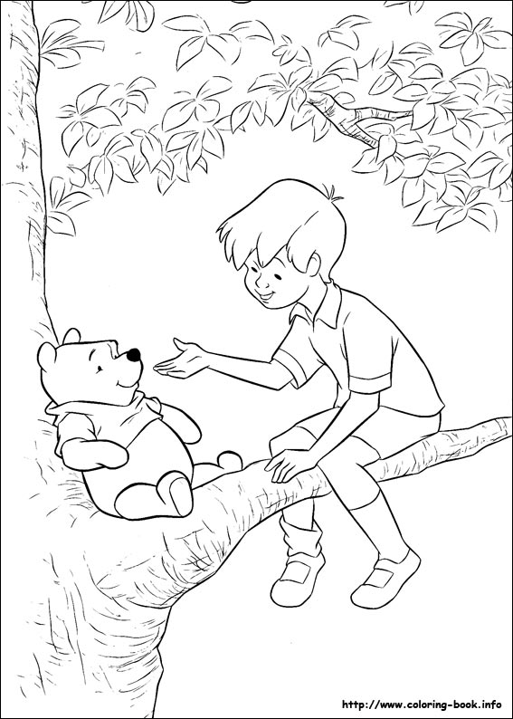 dessin à colorier winnie l ourson à imprimer