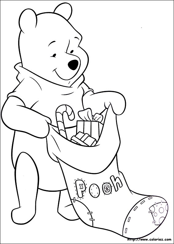 coloriage à dessiner de winnie l'ourson en ligne