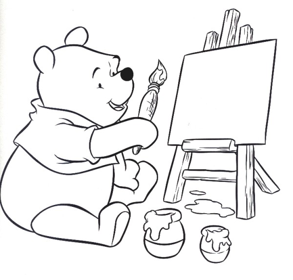 coloriage winnie et porcinet