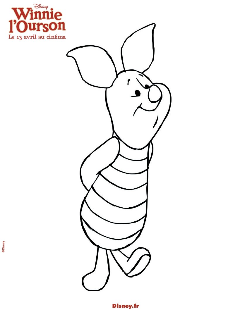 dessin à colorier en ligne winnie the pooh