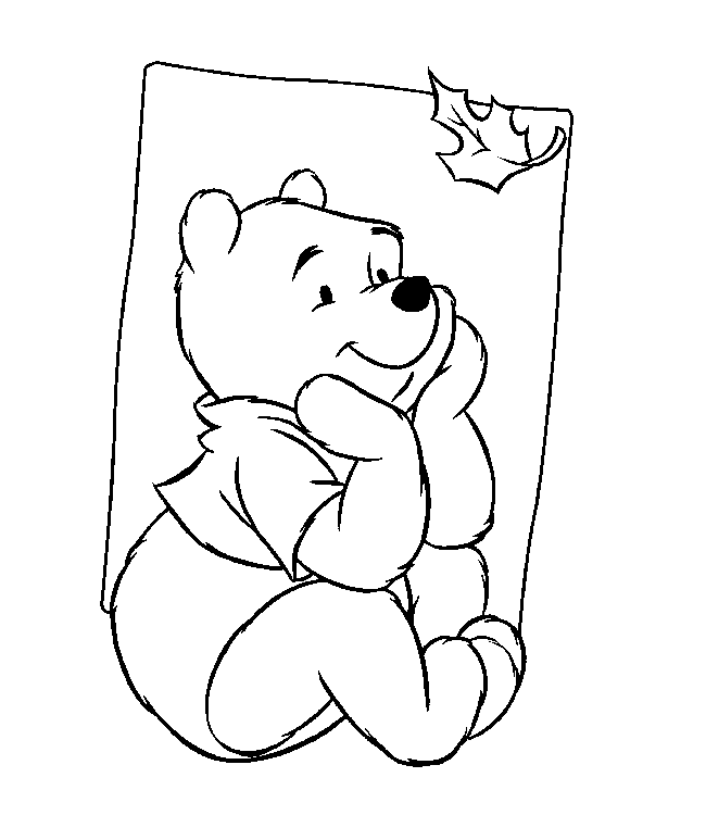 coloriage à dessiner anniversaire winnie l'ourson