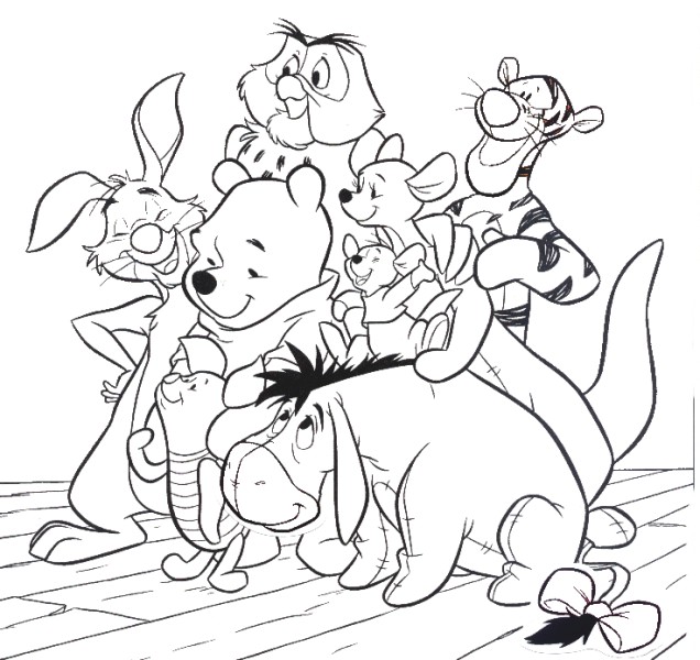 dessin winnie et ses amis