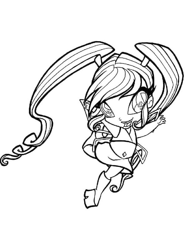 coloriage winx club a imprimer gratuit