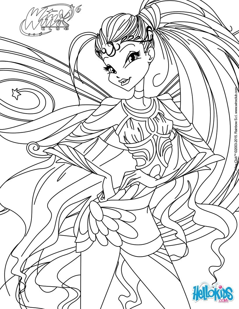 coloriage winx club bloomix