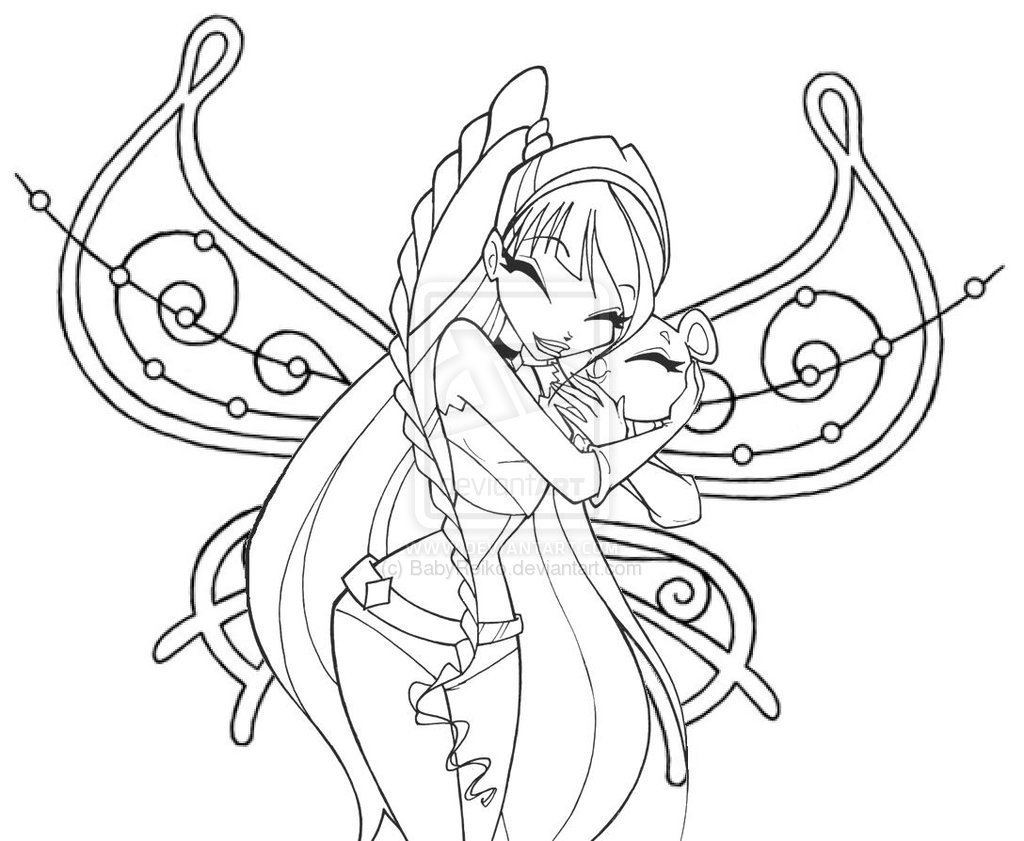 coloriage winx club musa