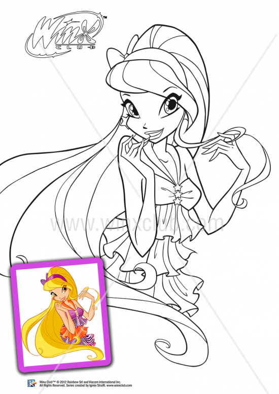 coloriage winx club saison 5