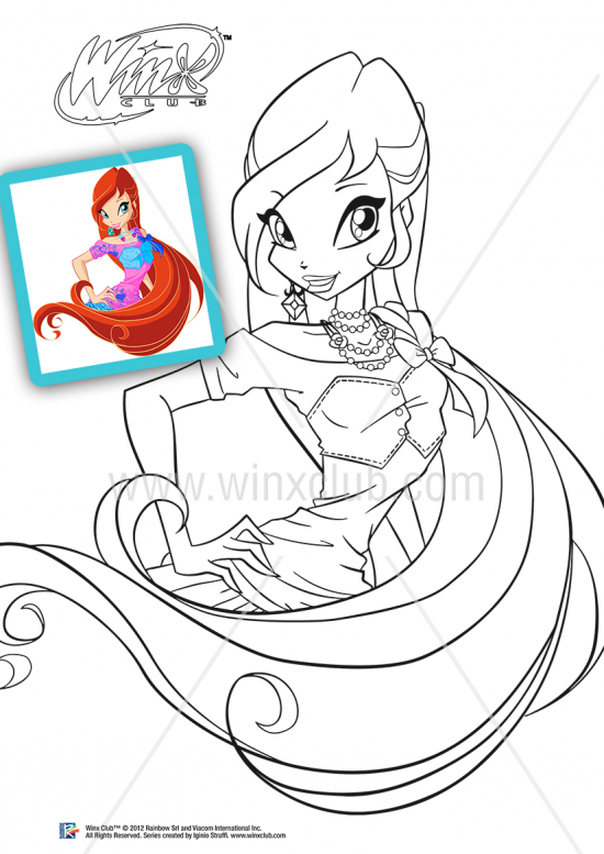 coloriage winx club saison 5