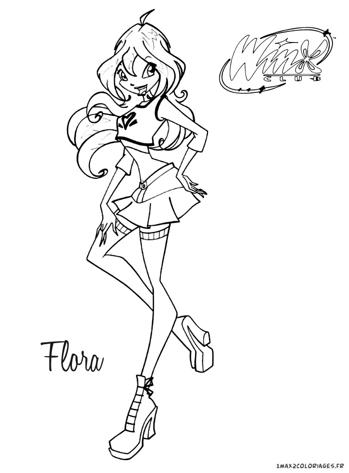 coloriage winx club saison 5