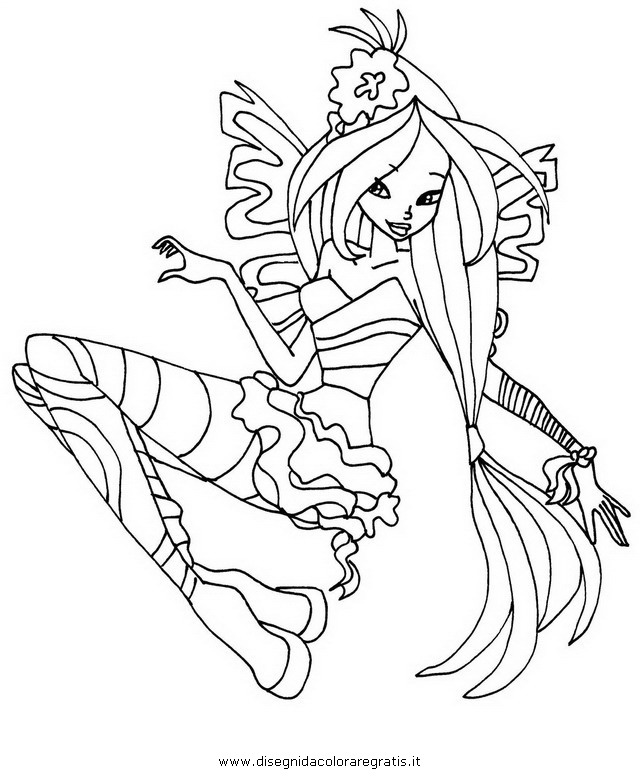 coloriage winx club sirenix