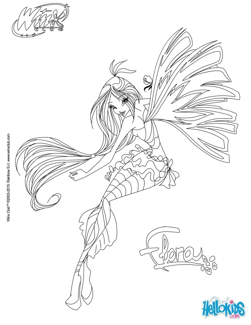 coloriage winx club sirenix