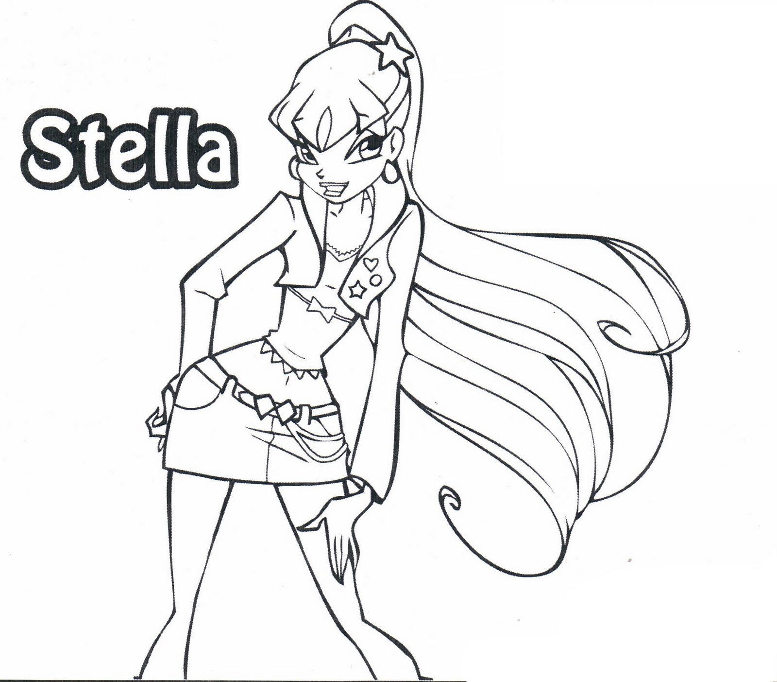 coloriage a dessiner de winx club believix flora