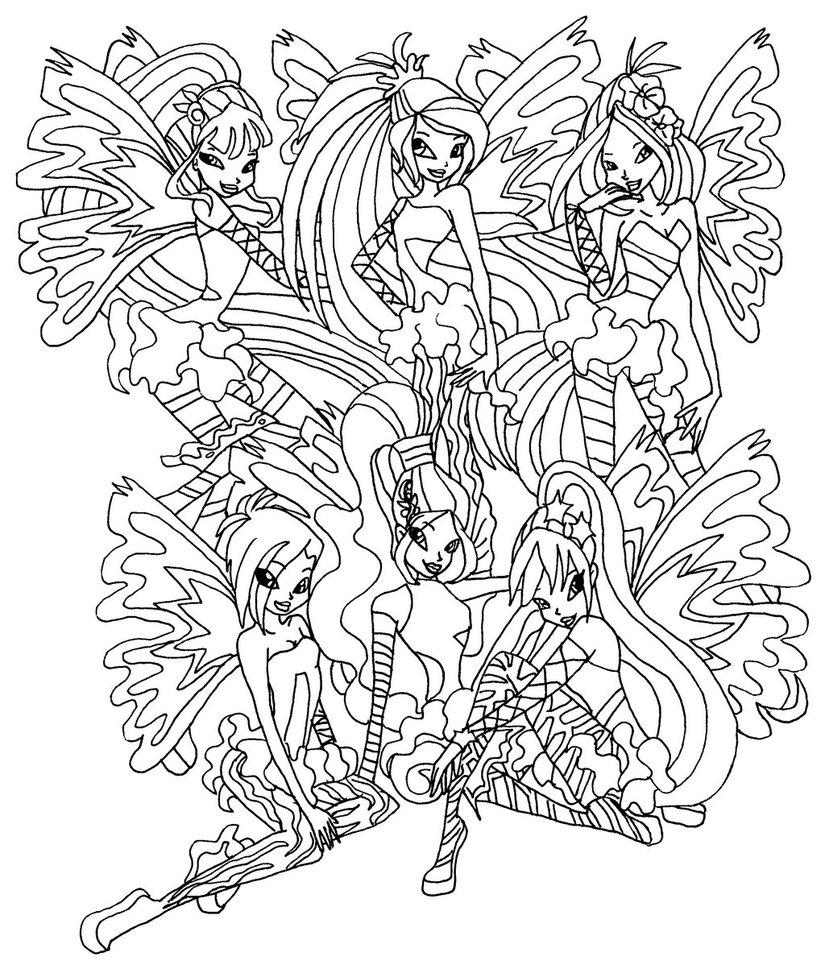 coloriage winx club lovix