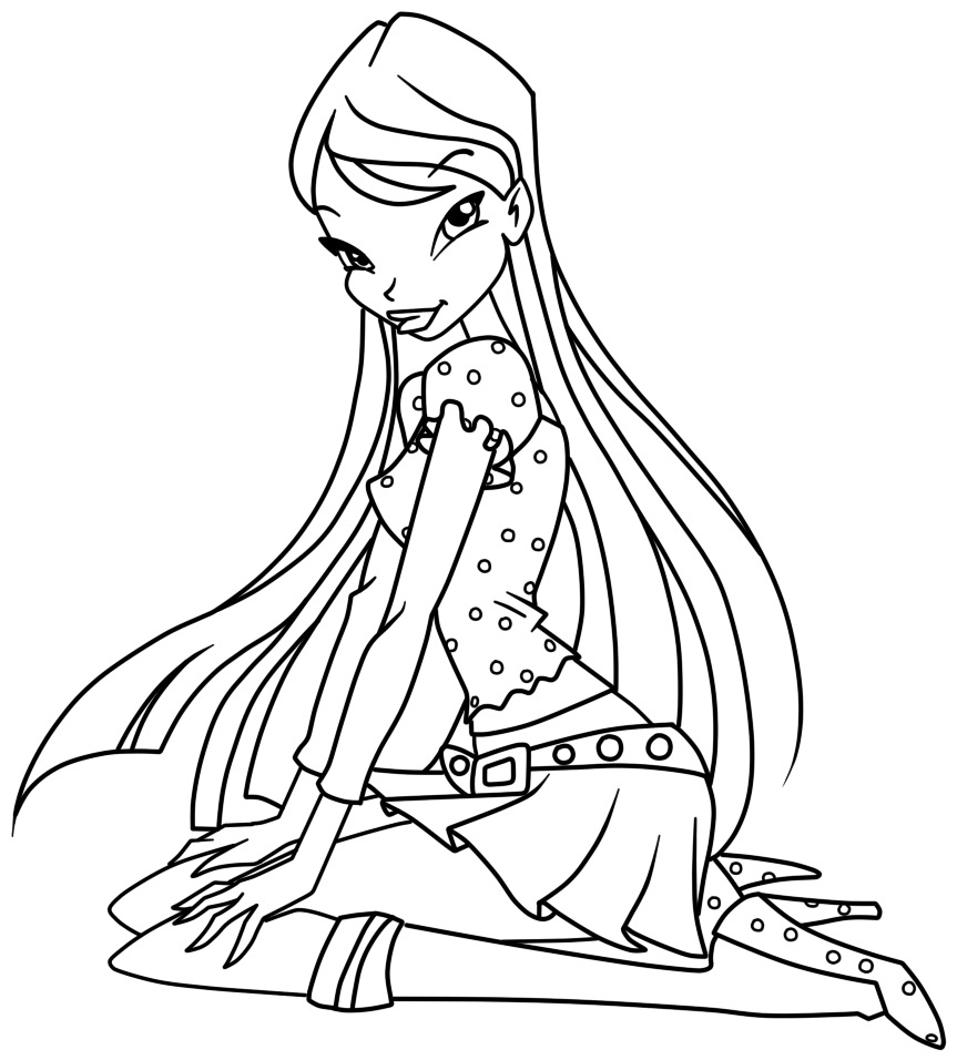 coloriage  dessiner winx club  imprimer