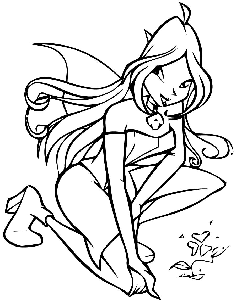 coloriage à dessiners winx club believix à imprimer