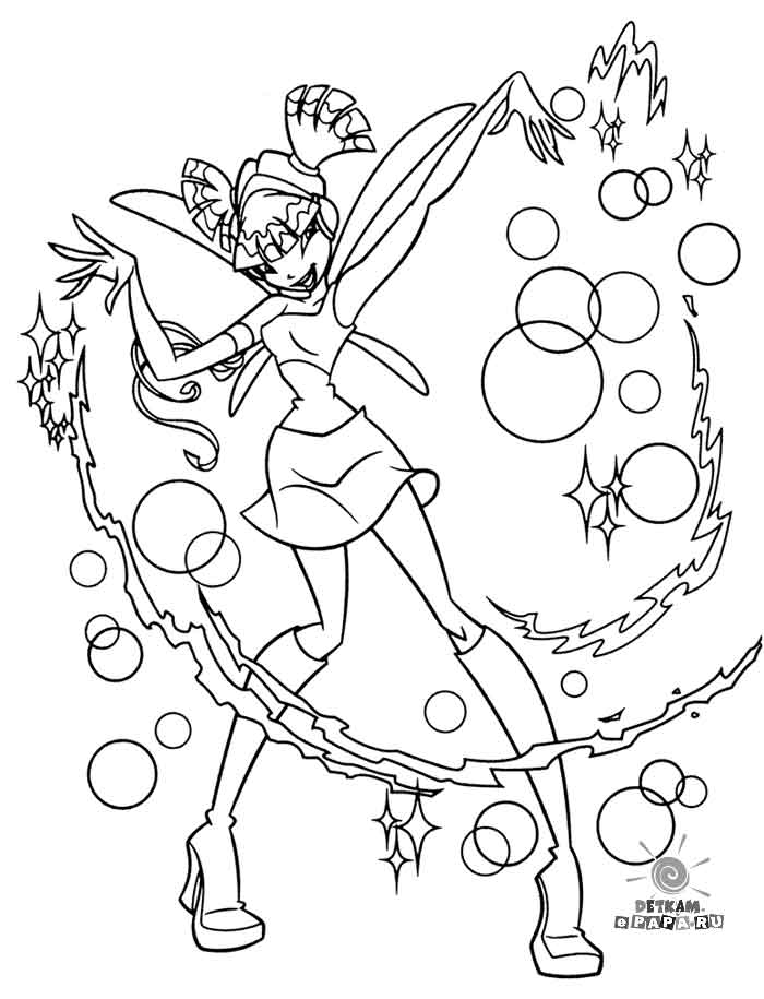 imprimer coloriage à dessiner winx club