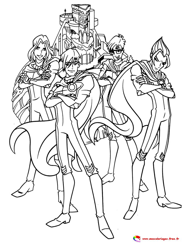 coloriage a colorier winx club coloriage winx club imprimer