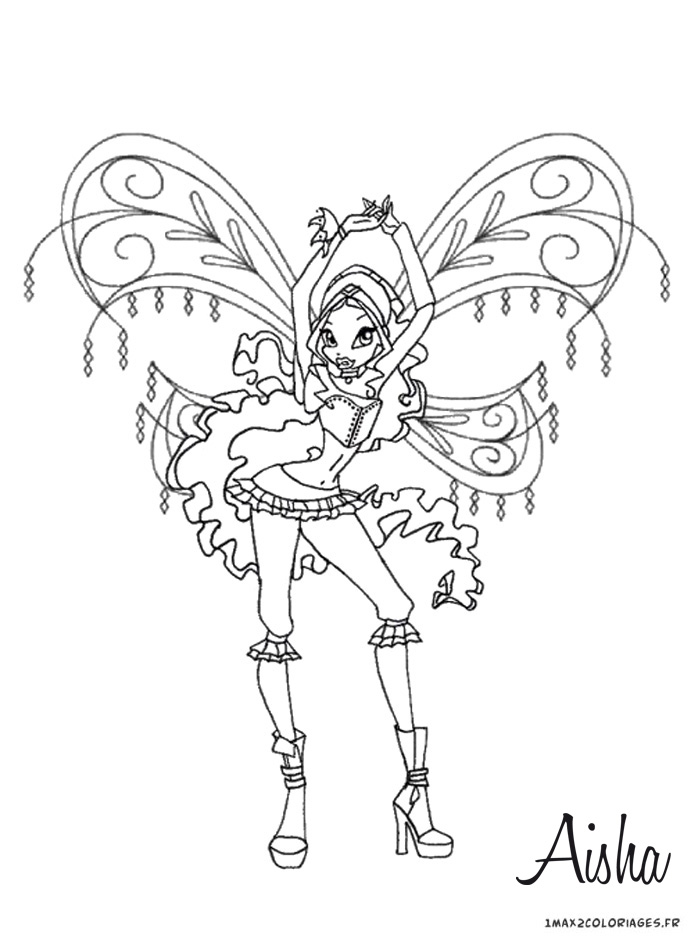 coloriage winx club enchantix gratuit